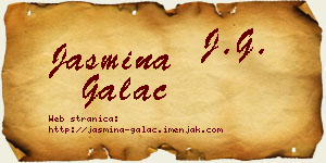 Jasmina Galac vizit kartica